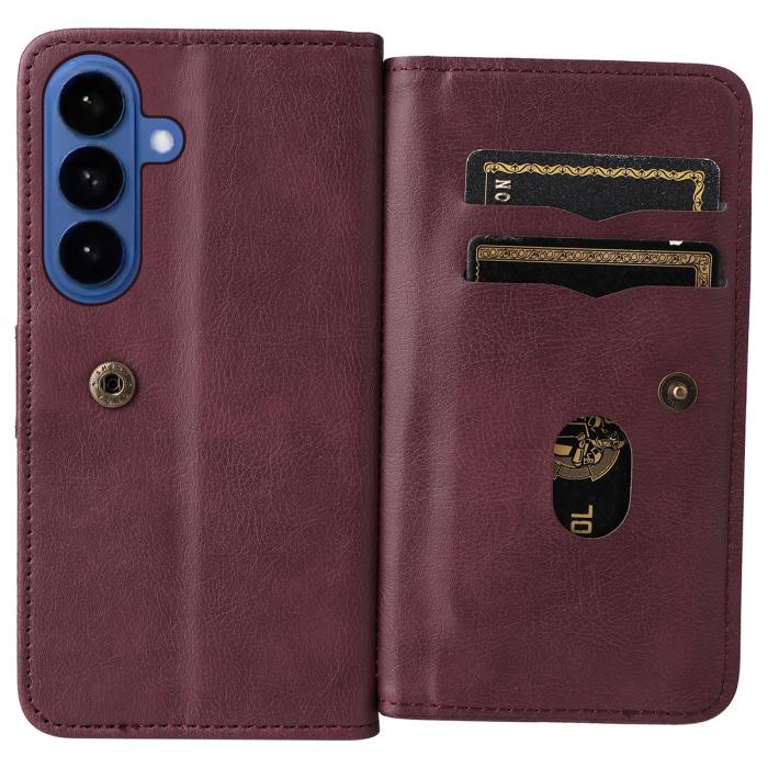 Bild 2,  Samsung Galaxy S26 Fodral Multifunktionellt Vinröd