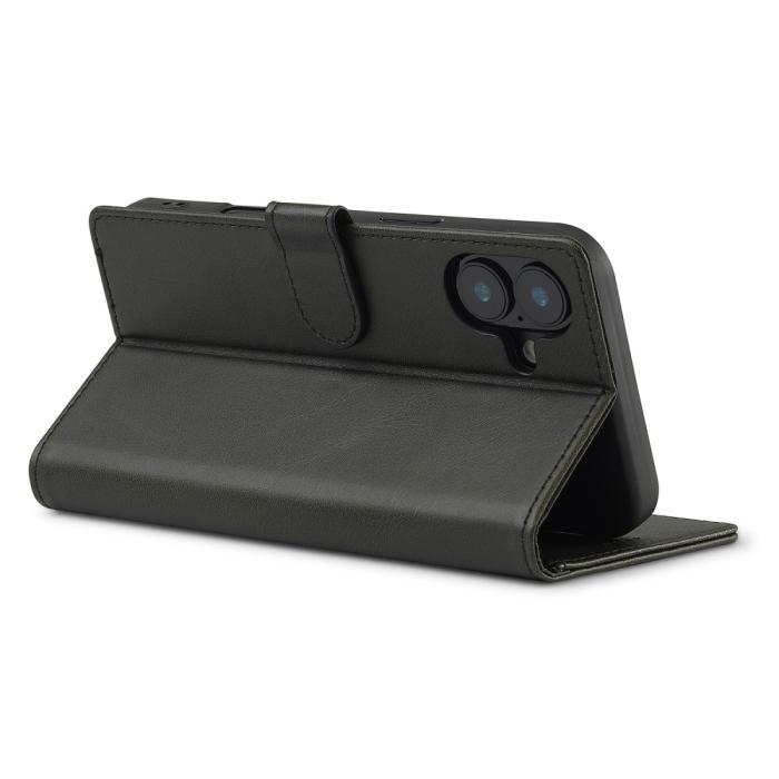 Bild 4, LC.IMEEKE LC.IMEEKE iPhone 16 Fodral Läder Svart