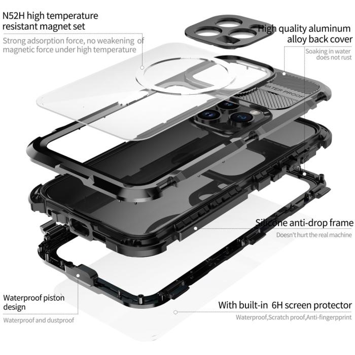 Bild 6, ShellBox ShellBox iPhone 15 Pro Max MagSafe IP68 Aluminium Vattentät Skal