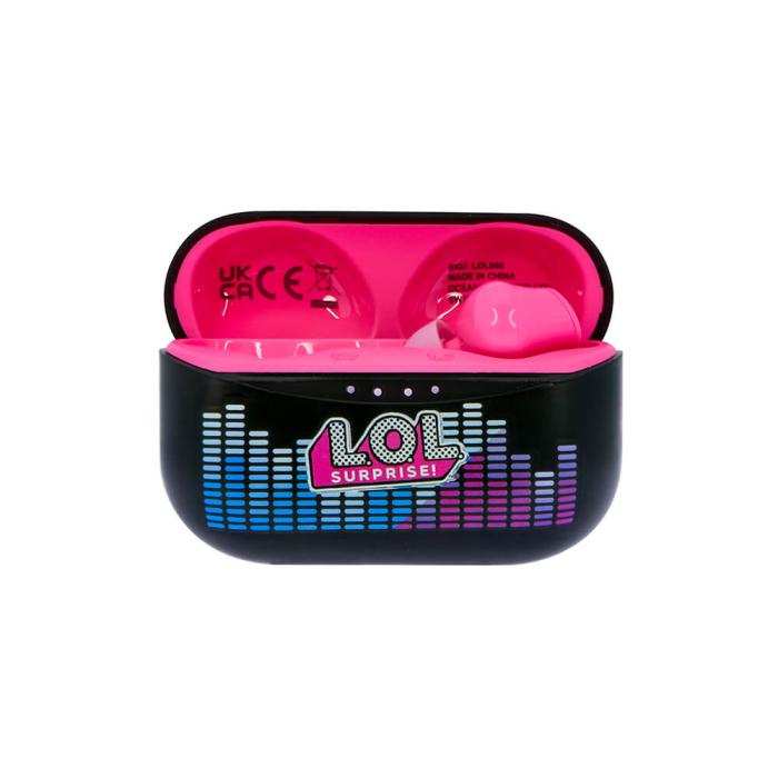 Bild 5, OTL LOL Hörlur In-Ear TWS Bluetooth Svart/Rosa