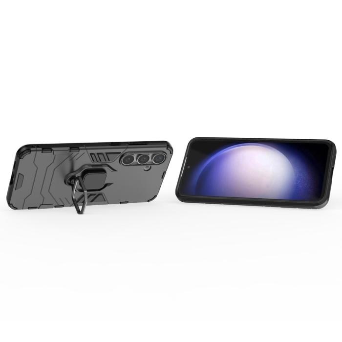 Bild 3,  Samsung Galaxy S24 FE Skal Hybrid Armor Ring Svart