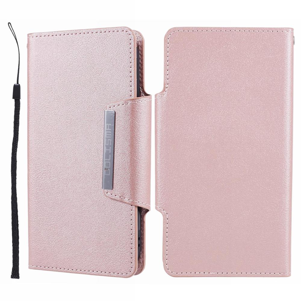  iPhone 13 - 2in1 Läder Magnet Fodral / Skal - Roséguld