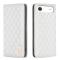 BINFEN BINFEN iPhone Air Fodral Diamond Flip Läder Vit