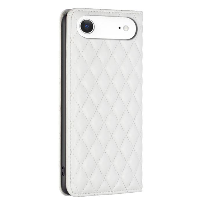 Bild 3, BINFEN BINFEN iPhone Air Fodral Diamond Flip Läder Vit