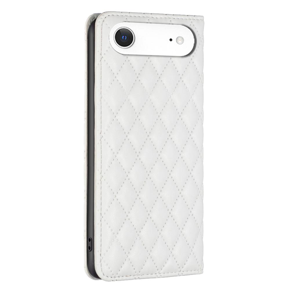 BINFEN BINFEN iPhone Air Fodral Diamond Flip Läder Vit