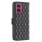  Motorola Moto G55 5G Fodral Diamond Läder Svart