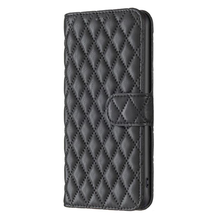 Bild 5,  Motorola Moto G55 5G Fodral Diamond Läder Svart
