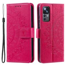  Xiaomi 12T / 12T Pro Fodral Mandala L&auml;der Rosa