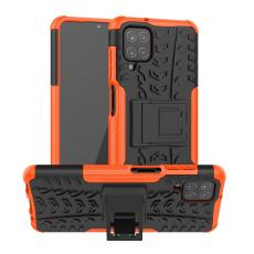  Samsung Galaxy A12 - Ultimata St&ouml;tt&aring;liga Skalet med St&ouml;d - Orange