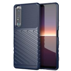  Sony Xperia 1 III - Twill Textur Skal - Bl&aring;
