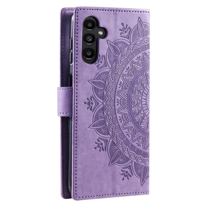 Bild 6,  Samsung Galaxy A34 5G Fodral Mandala Läder Lila