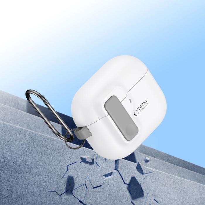 Bild 6, Tech-Protect Tech-Protect AirPods 4 Skal Slim Hook Vit