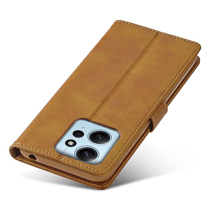 Bild 5, LC.IMEEKE LC.IMEEKE Xiaomi Redmi Note 12 4G Fodral Läder Brun