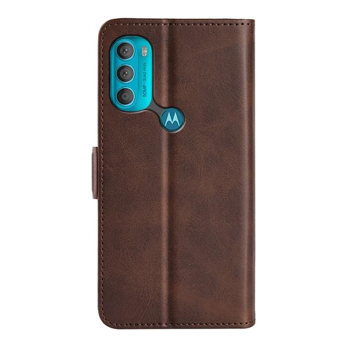 Bild 3,  Motorola Moto G71 Fodral Med Magnetisk Stängning Brun