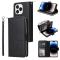  iPhone 14 Pro Fodral 9-Kort Multifunktionell Svart