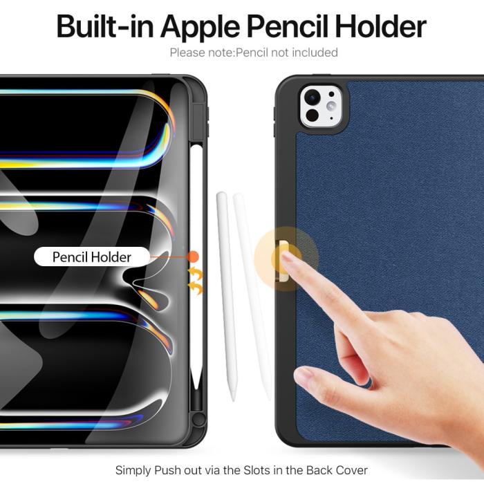 Bild 4, DUX DUCIS DUX DUCIS iPad Pro 11 2025/2024 DOMO Series Tri-Fold Fodral Blå