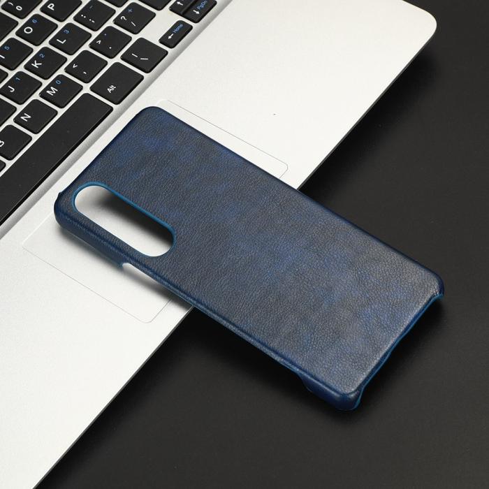 Bild 4,  Sony Xperia 1 V Skal Slim Läder Blå