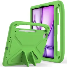  iPad Pro 13 2026-2024/Air 13 2026-2024 Skal EVA Kickstand Gr&ouml;n
