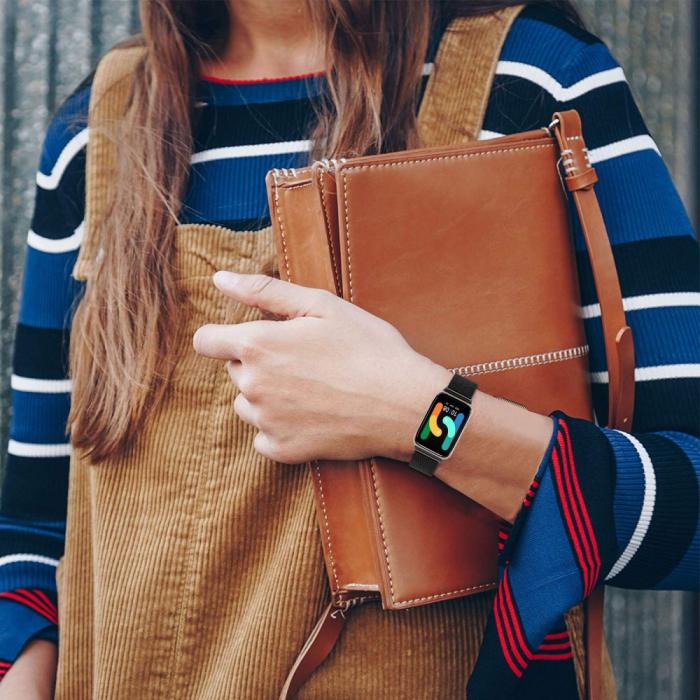 Bild 5,  Samsung Galaxy Watch Fit 3 Armband Milanese Svart