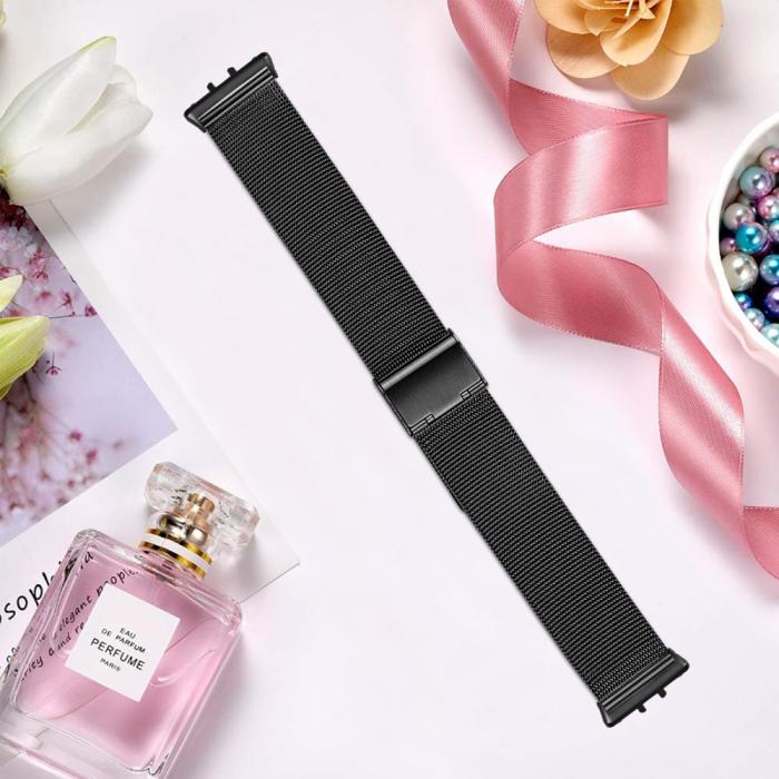 Bild 6,  Samsung Galaxy Watch Fit 3 Armband Milanese Svart