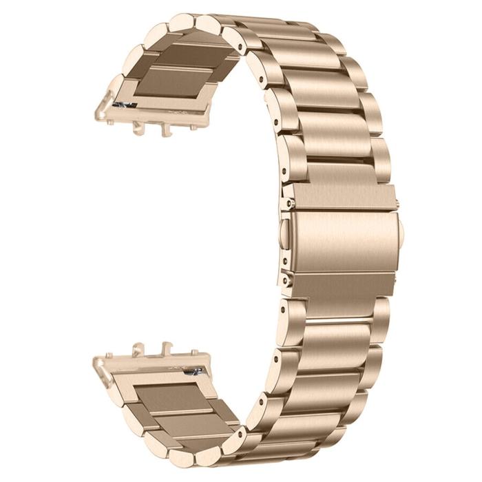 Bild 2,  Samsung Galaxy Watch Fit 3 Armband Rostfritt Stål Guld