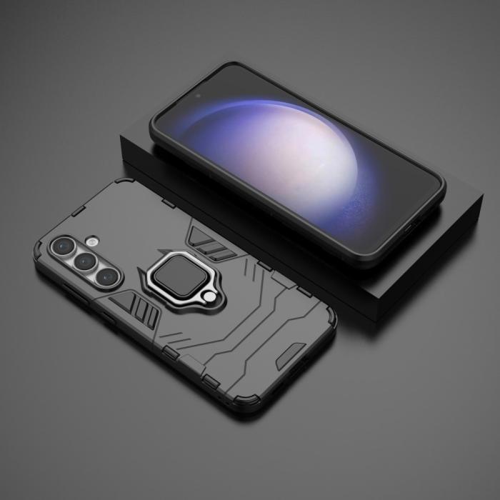 Bild 6,  Samsung Galaxy S24 FE Skal Hybrid Armor Ring Svart
