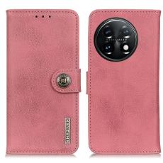 KHAZNEH KHAZNEH OnePlus 11 5G Fodral L&auml;der Rosa