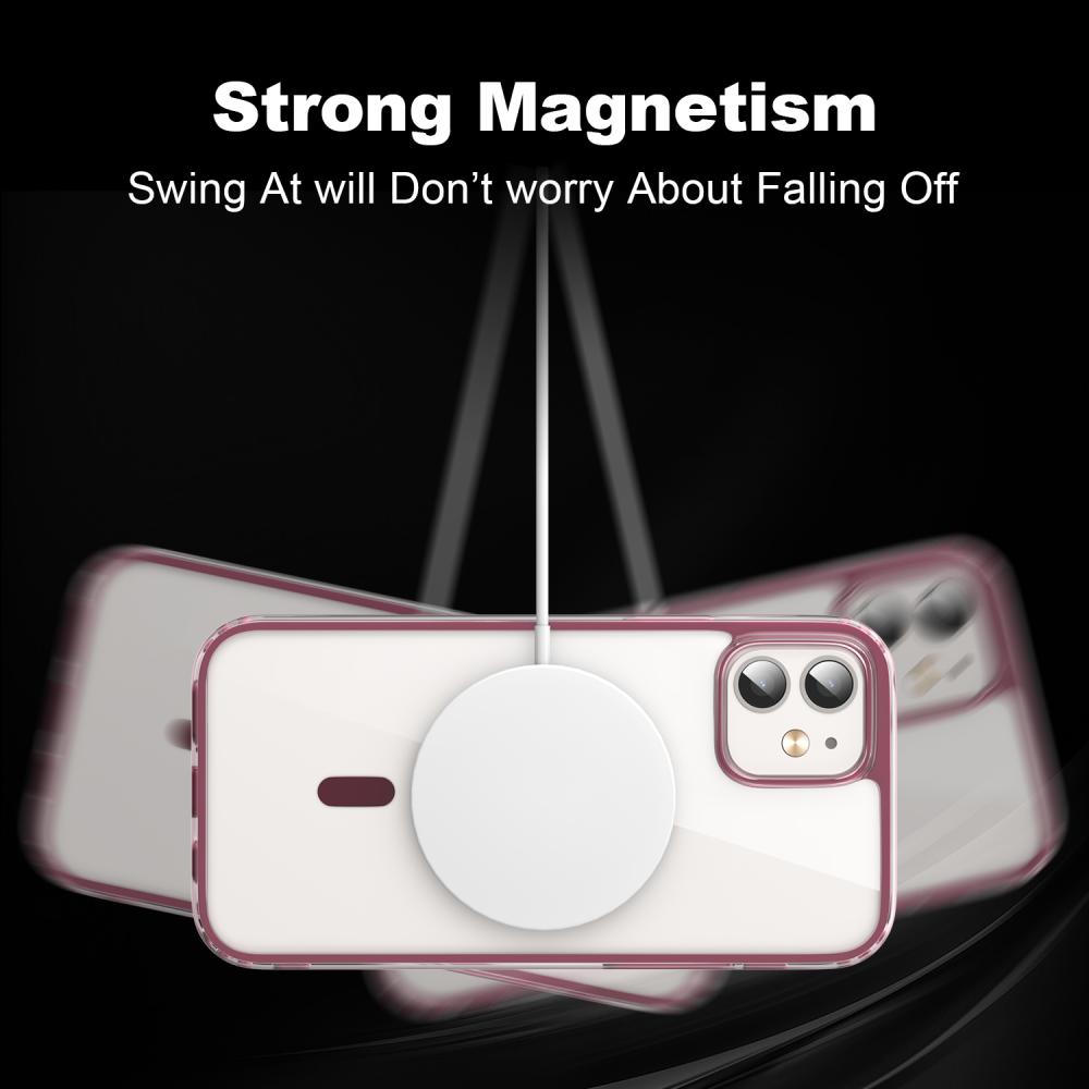 ColorPop ColorPop iPhone 12/12 Pro Skal CH MagSafe Transparent/Röd