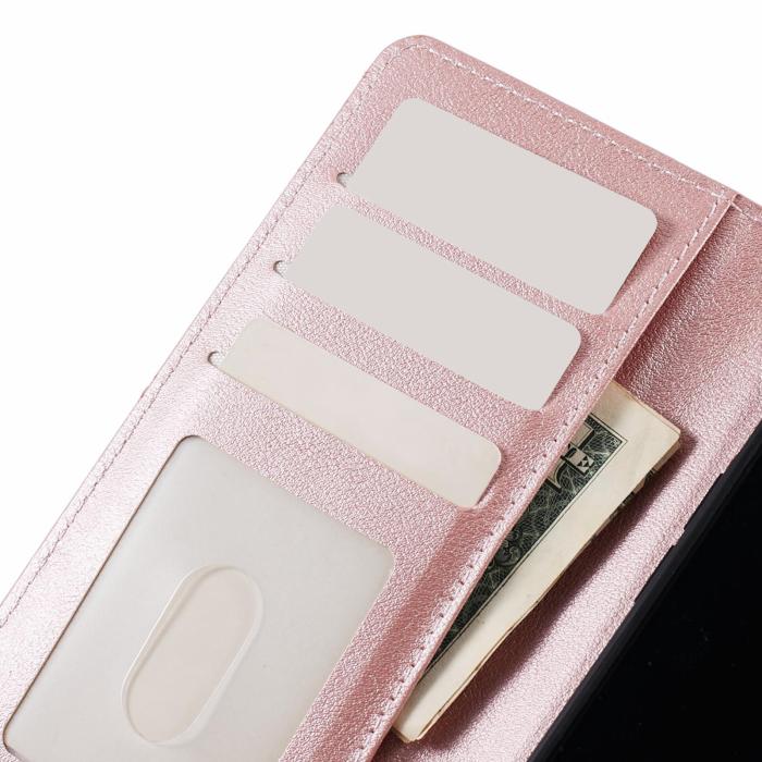 Bild 5,  iPhone 13 - 2in1 Läder Magnet Fodral / Skal - Roséguld