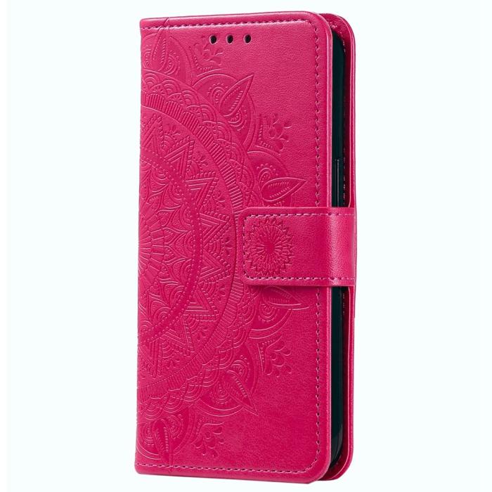 Bild 5,  Xiaomi 12T / 12T Pro Fodral Mandala Läder Rosa