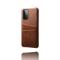 KSQ Samsung Galaxy A72 - KSQ Skal Med Kortfack - Brun