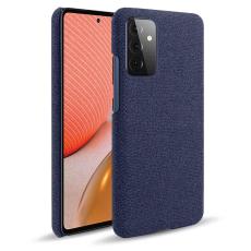 KSQ Samsung Galaxy A72 - KSQ Tygbelagt Skal - Bl&aring;