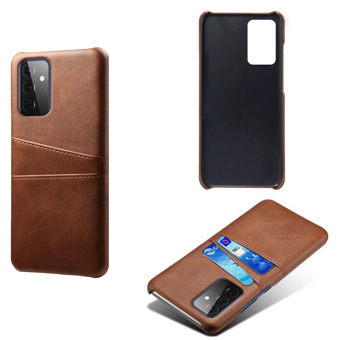 Bild 2, KSQ Samsung Galaxy A72 - KSQ Skal Med Kortfack - Brun