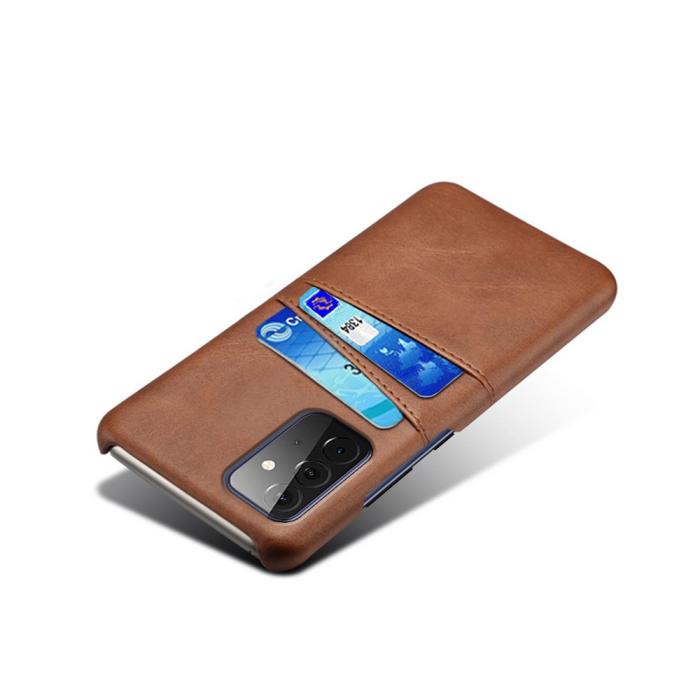 Bild 4, KSQ Samsung Galaxy A72 - KSQ Skal Med Kortfack - Brun
