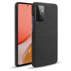 KSQ Samsung Galaxy A72 - KSQ Tygbelagt Skal - Svart