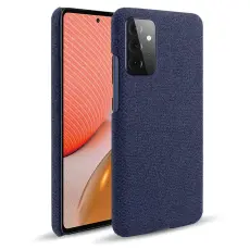 KSQ Samsung Galaxy A72 - KSQ Tygbelagt Skal - Bl&aring;
