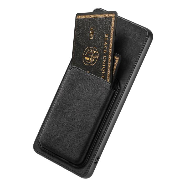 Bild 3,  Xiaomi 17T Pro Skal Retro PU Läder Med Avtagbart Kortfack Svart