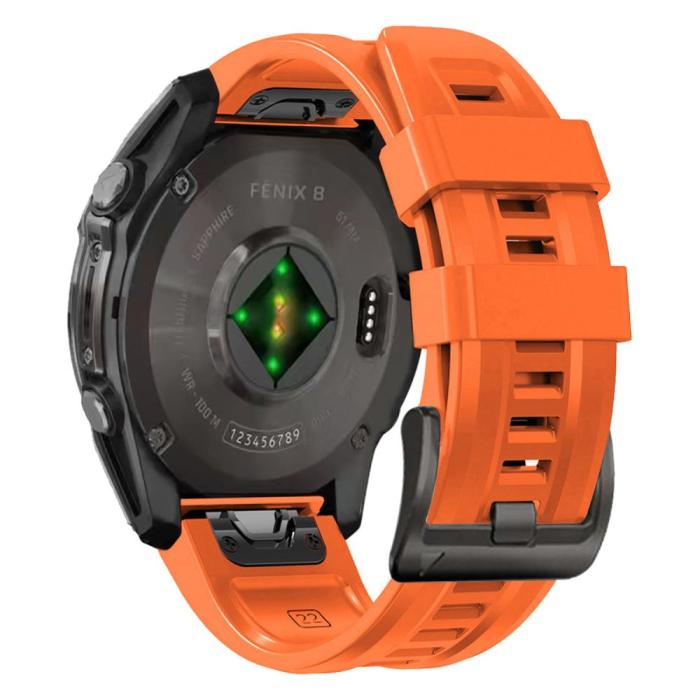 Bild 2, Tech-Protect Tech-Protect Garmin Fenix 20 mm Armband Silicone Orange