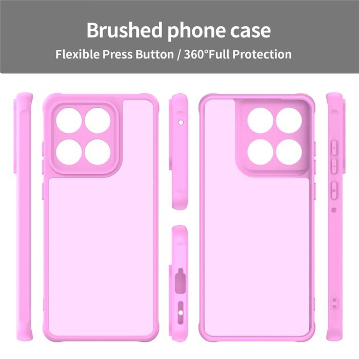Bild 2,  Motorola Edge 60 / 60 Fusion Skal Hybrid Frosted Rosa