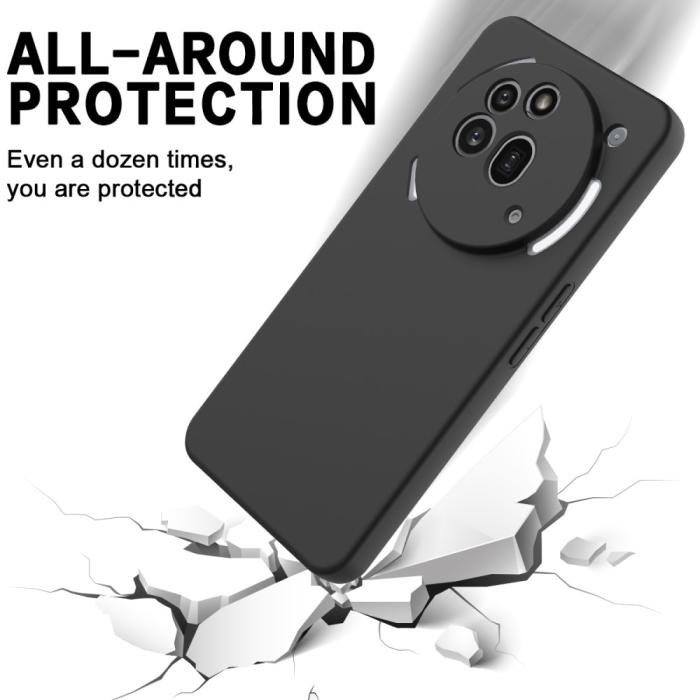 Bild 5,  Nothing Phone 3a Pro Skal Liquid Silikon Med Strap Svart