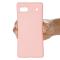  Google Pixel 7A Skal Liquid Silikon Med Strap Rosa