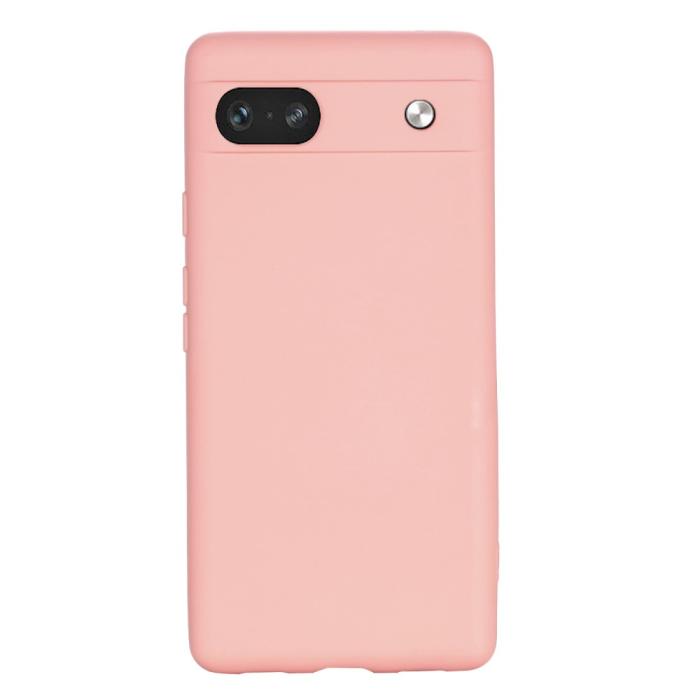 Bild 3,  Google Pixel 7A Skal Liquid Silikon Med Strap Rosa