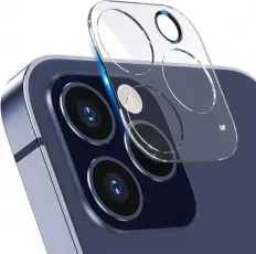  iPhone 12 Pro Linsskydd H&auml;rdat Glas Transparent