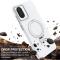  Samsung Galaxy A07 Skal MagSafe Kickstand Hybrid Vit