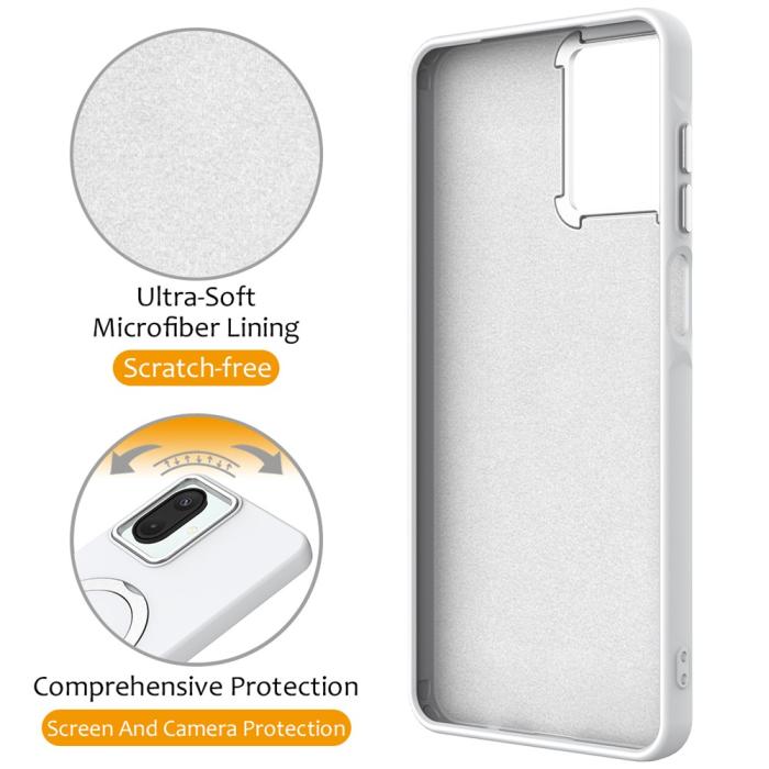 Bild 3,  Samsung Galaxy A07 Skal MagSafe Kickstand Hybrid Vit