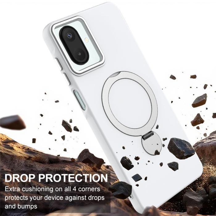 Bild 4,  Samsung Galaxy A07 Skal MagSafe Kickstand Hybrid Vit