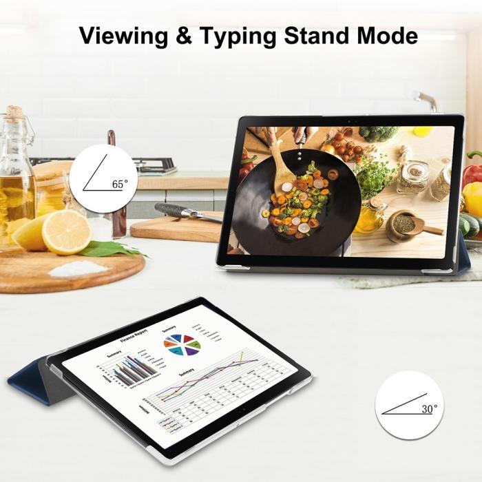 Bild 6,  Samsung Galaxy Tab A8 10.5 (2021) Fodral Tri-Fold Mörk Blå