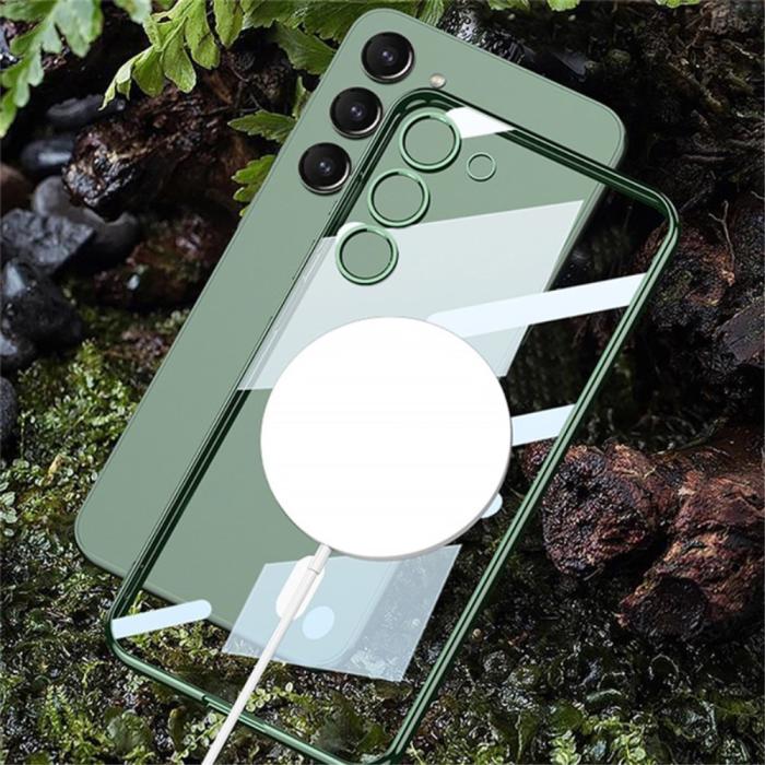 Bild 2, GKK GKK Galaxy S24 Plus Skal MagSafe Electroplate Midnight Green