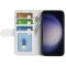  Samsung Galaxy S24 Ultra Fodral Crazy Horse Läder Vit