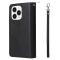  iPhone 14 Pro Fodral 9-Kort Multifunktionell Svart
